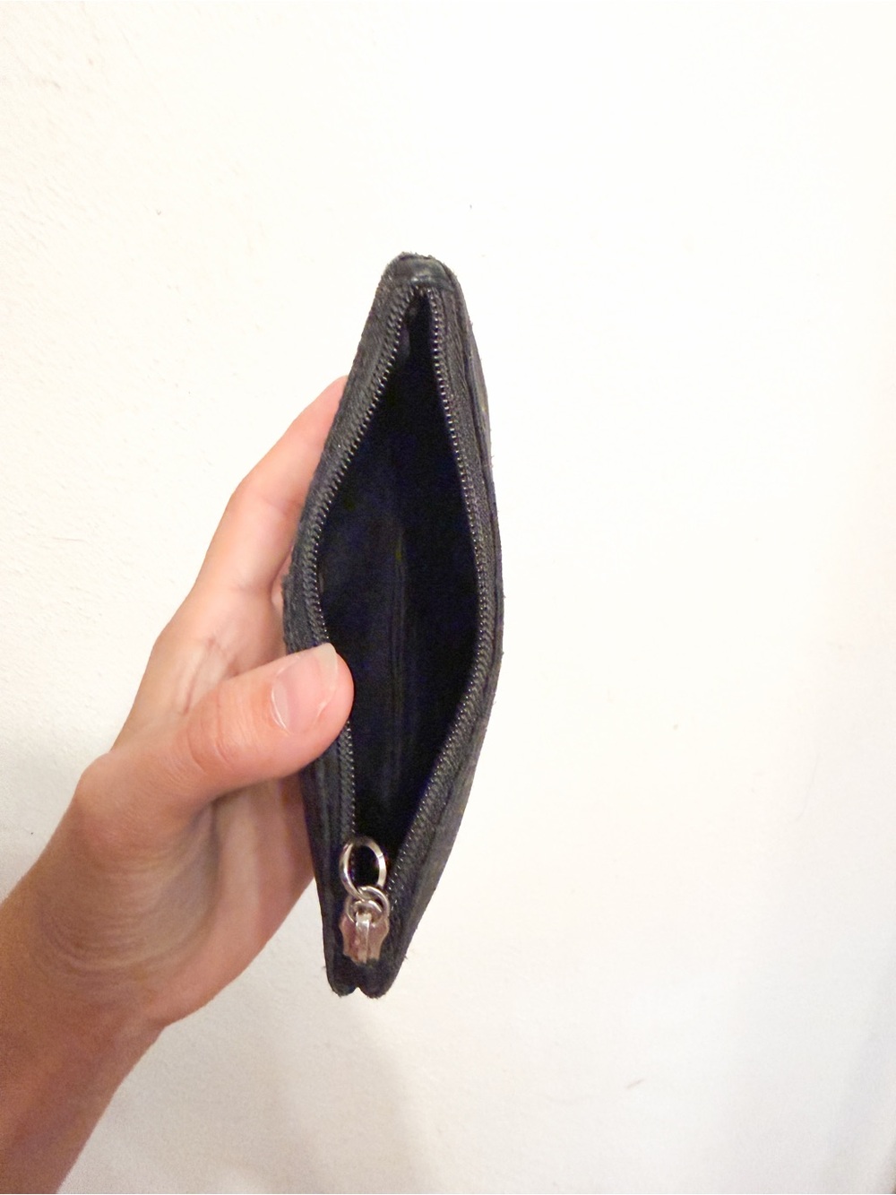 Coach Black Signature Jacquard Wristlet Pouch - Picture 3 of 4